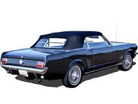 1964-66 Ford Mustang Combo with Plastic Window